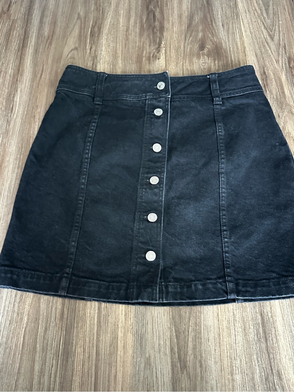 Sézane Savine Black denim skirt - Picture 2 of 8